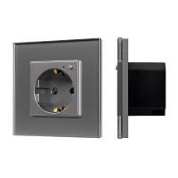 Розетка электрическая 1-м СП SCT-OMALI-EUZB1-PL-GR 16А IP20 240В Zigbee Arlight 050101
