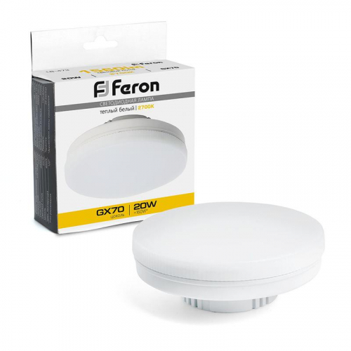 Лампа светодиодная LB-473 20Вт 2700К GX70 230В FERON 48306