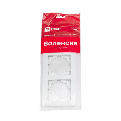 Рамка 3-м Валенсия бел. PROxima EKF EWM-G-303-10 фото 3