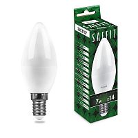 Лампа светодиодная SBC3707 7Вт C37 свеча 4000К E14 230В SAFFIT 55031