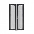 Дверь двустворчатая для IT-CQE 2200х800 перфорир. RAL9005 DKC RBITCPMD2280