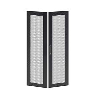 Дверь двустворчатая для IT-CQE 1400х800 перфорир. RAL9005 DKC RBITCPMD1480