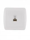 Розетка компьютерная ОП Demet RJ45 бел. LEZARD 711-0200-139