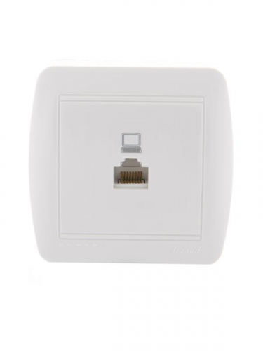 Розетка компьютерная ОП Demet RJ45 бел. LEZARD 711-0200-139
