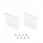 Заглушка LINIA49-F-S WHITE глухая металл (комплект) Arlight 041882