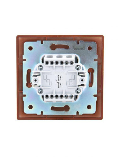 Выключатель 1-кл. СП Mira 10А вишня LEZARD 701-0601-100 фото 4