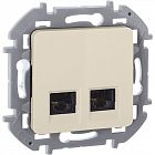 Розетка компьютерная 2-м Inspiria RJ45 кат.5E UTP сл. кость IEK 673836