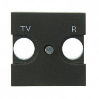 Накладка для TV-R розетки 2мод. Zenit антрацит ABB 2CLA225080N1801