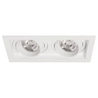 Светильник MS-VORTEX-BUILT-S210x117-2x20W Day4000 WH-WH 40 deg 230В 2х20Вт 4000К IP20 метал. Arlight 057768