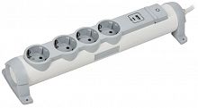 Удлинитель COMFORT У04К 3м 3х1.5кв.мм 16А USB A+C 20Вт бел. IEK 694692