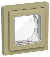 Рамка 1-м СП FLITE Рпро-1-55-ФлО IP55 олив. IEK FI-M10-32-55-K26
