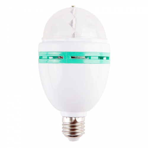 Лампа светодиодная "Диско" 6Вт 3LED RGB E27 230В IP20 80х80х195мм Neon-Night 601-253 фото 3