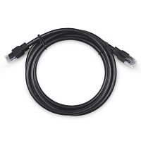 Патч-корд U/UTP кат.6A PC-ARM-UTP-RJ45-Cat.6a-1.5m-PE 2xRJ45/8p8c неэкранир. армированный гофрированной стальной лентой РЕ внешн. 1.5м черн. Cabeus 10131c