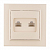 Розетка компьютерная 2-м СП Минск RJ45 беж. EKF ERK02-035-20