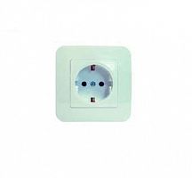 Розетка 1-м СП Lillium N 10А с заземл. бакелит крем. Makel 55228