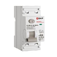 Выключатель дифференциального тока 2п 63А 100мА тип AC 6кА ВД-100N (S) электромех. PROxima EKF E1026MS63100