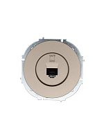 Розетка компьютерная СП OSEN RJ45 кат.6 механизм титан LEZARD 743-3788-140