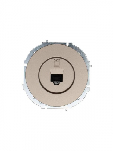 Розетка компьютерная СП OSEN RJ45 кат.6 механизм титан LEZARD 743-3788-140