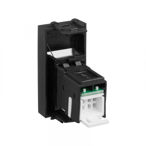 Розетка компьютерная модульная 1мод. RJ-45 кат.5е Avanti "Черный матовый" DKC 4412461 фото 4