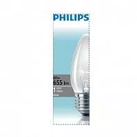 Лампа накаливания Stan 60Вт E27 230В B35 CL 1CT/10X10F Philips 921501544237