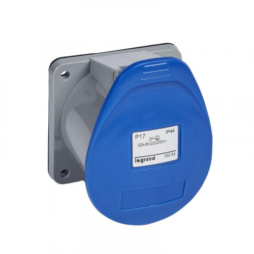 Розетка P17 Tempra Pro 32А 2К+3 IP44 Leg 058054