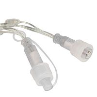 Гирлянда светодиодная "Нить" 10м 100LED тепл. бел. IP65 220В бел. мерцание провод прозр. ПВХ (без шнура питания) Эра Б0051889