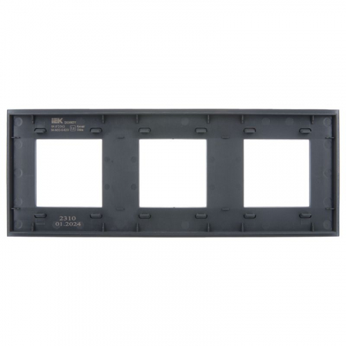 Рамка 3-м SKANDY SK-F23G стекло графит IEK SK-M32-G-K53 фото 3