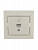 Розетка компьютерная 1-м СП Mira RJ45 крем./крем.. LEZARD 701-0303-139