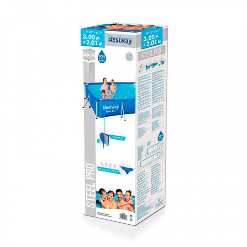 Бассейн каркасный Steel Pro 300х201х66см (56404) Bestway 6941607327999 фото 4
