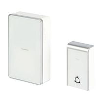 Звонок дверной C103W беспроводной LED подсветка IP44 150м 38мелодий бел. Эра Б0072157