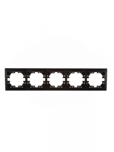 Рамка 5-м Mira горизонт. черн. бархат LEZARD 701-4200-150
