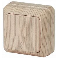 Переключатель 1-кл. ОП Quadro 10А IP20 2-103-11 250В сосна Intro Б0053755