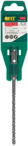 Бур по бетону SDS PLUS с двойн. резьбой 7х160мм FIT 32910 фото 3