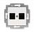 Розетка информационная RJ45 2-м Levit CAT.5e жемчуж. ABB 2CHH295118A6068