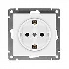 Розетка 1-м СП Афина 16А IP20 с заземл. механизм бел. Universal A0028