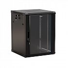 Шкаф настенный TWB-0645-GP-RAL9004 Hyperline 395300