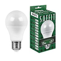 Лампа светодиодная SBA6015 15Вт A60 грушевидная 2700К E27 230В SAFFIT 55010