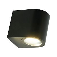 Светильник DH014-P GU10 220-240В садово-парковый на стену пластик черн. FERON 51543