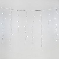 Гирлянда светодиодная "Бахрома" ULD-B20007-480/DTA/RC WHITE IP44 20м 480LED бел. с пультом провод прозр. Uniel UL-00008559