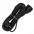 Удлинитель-шнур 1х10м с заземл. 16А IP20 ПВС 3х1 черн. DOMTOK 2360