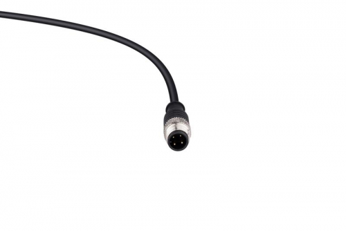 Кабель соединительный 2м со штепселем M12х4 ПУ IP68 EMAS SKM12F4YXP2 фото 2