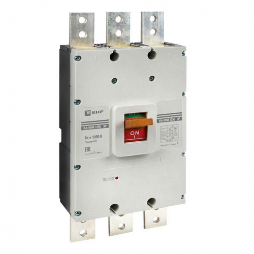 Выключатель автоматический 3п 1250/1000А 35кА ВА-99М PROxima EKF mccb99-1250-1000m фото 4