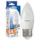 Лампа светодиодная C37 15Вт свеча 6500К E27 230В IONICH 1903