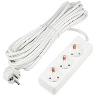 Удлинитель 3х7м с заземл. 16А Ultra S-GCU3-7 WHITE бел. Uniel UL-00010003