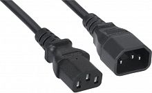 Кабель питания ПВС-АП 3x1.0 С13 - C14, 220/250В, 10А, чёрный, 3м, 5 шт Filum FL-PC-C13/C14-C-3.0-BK/5