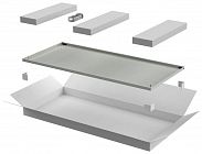 Дверь для шкафа LINEA N 42U 800мм метал. сер. ITK LN35-42U8X-DM