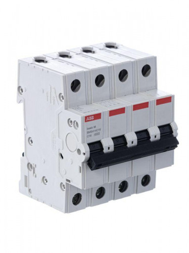 Выключатель автоматический модульный 4п C 16А 4.5кА Basic M BMS414C16 ABB 2CDS644041R0164 фото 3