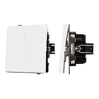 Выключатель непроходной 2-кл. SWT-TENDO-MK02-SFPL-WH 10А 230В механизм Arlight 054547