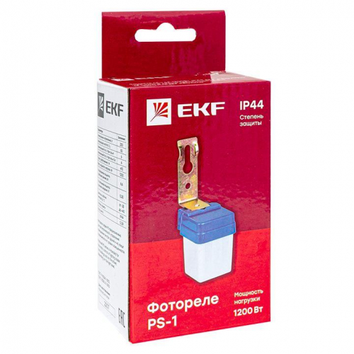 Фотореле PS-1 6А 1200Вт IP44 EKF fr-ps-1-6 фото 3