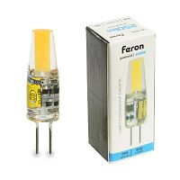 Лампа светодиодная LB-424 3Вт JC 6400К G4 12В FERON 51172